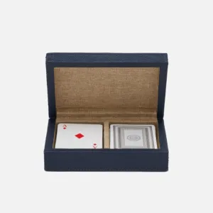 Lecco Dark Navy Card Box