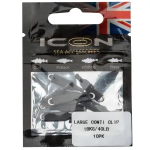 Leeda ICON LARGE CONTI CLIP 10PK