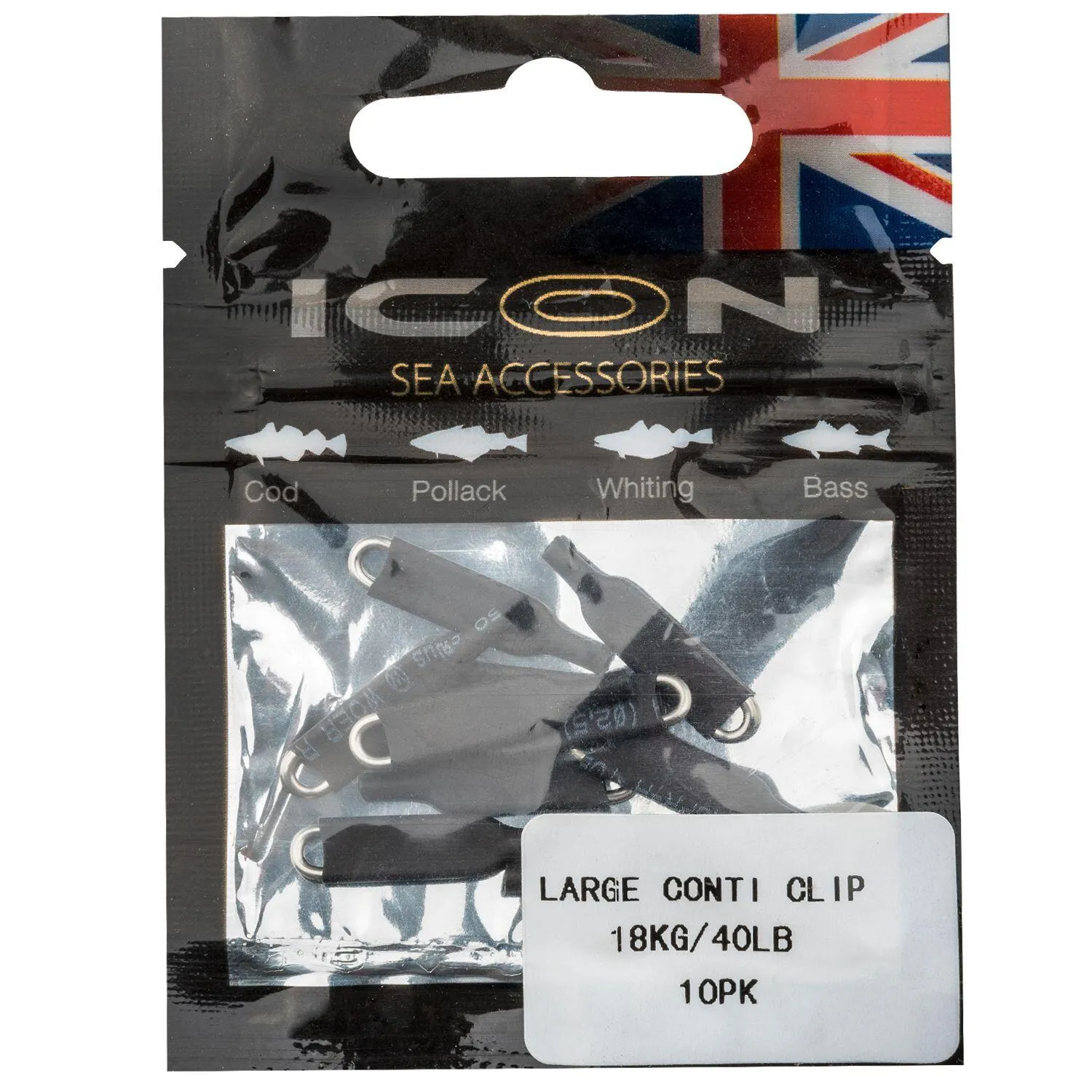 Leeda ICON LARGE CONTI CLIP 10PK