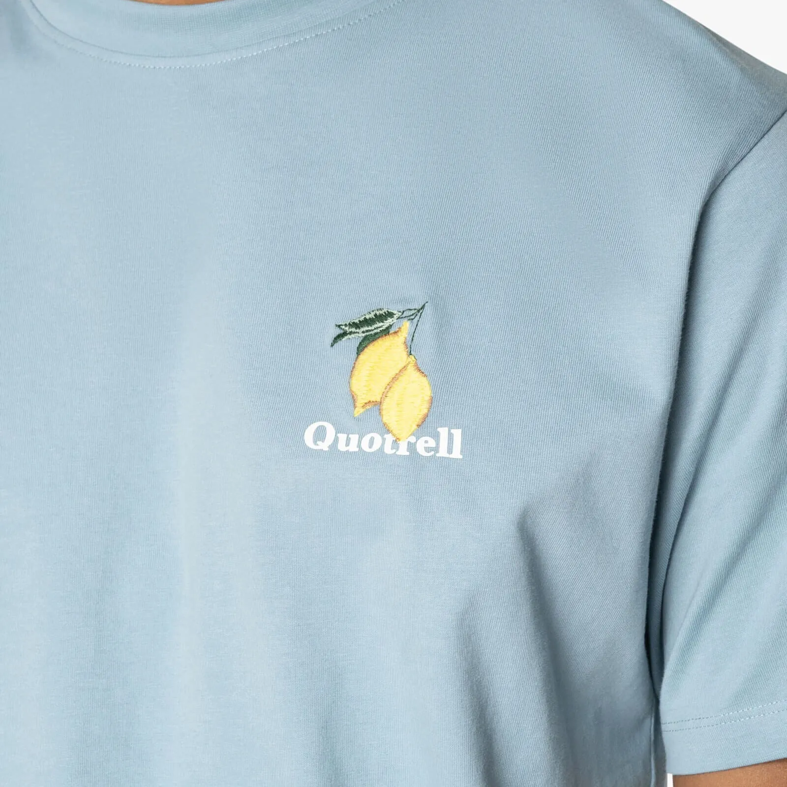 LIMONE TEE | MUTED BLUE/WHITE