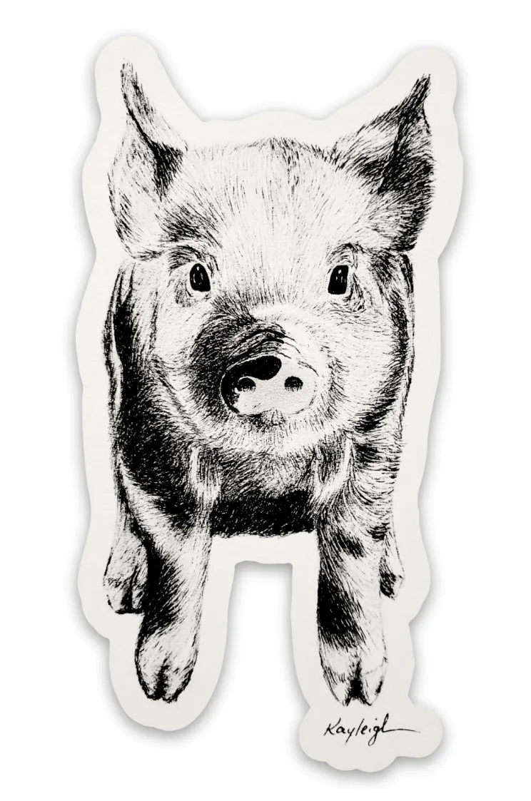 Little Piggie Vinyl Stickers