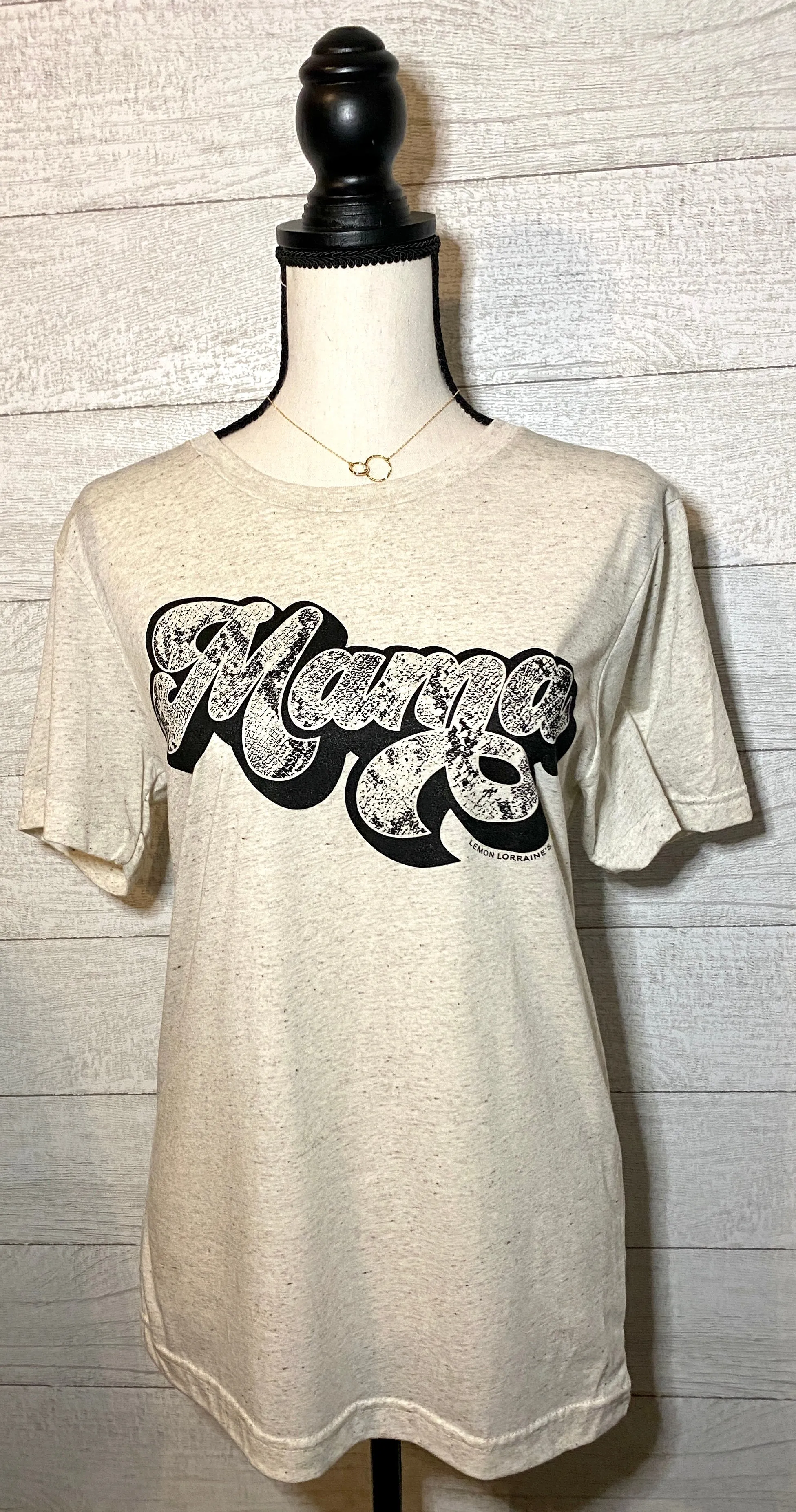 Living On The Edge Snake Print Mama Tee