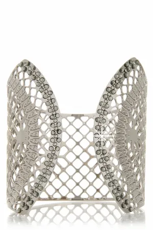 LK DESIGNS GWENORE Silver Lace Cuff