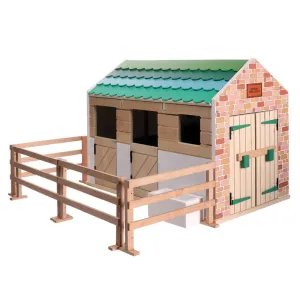 Lottie Doll Wooden Stables Playset
