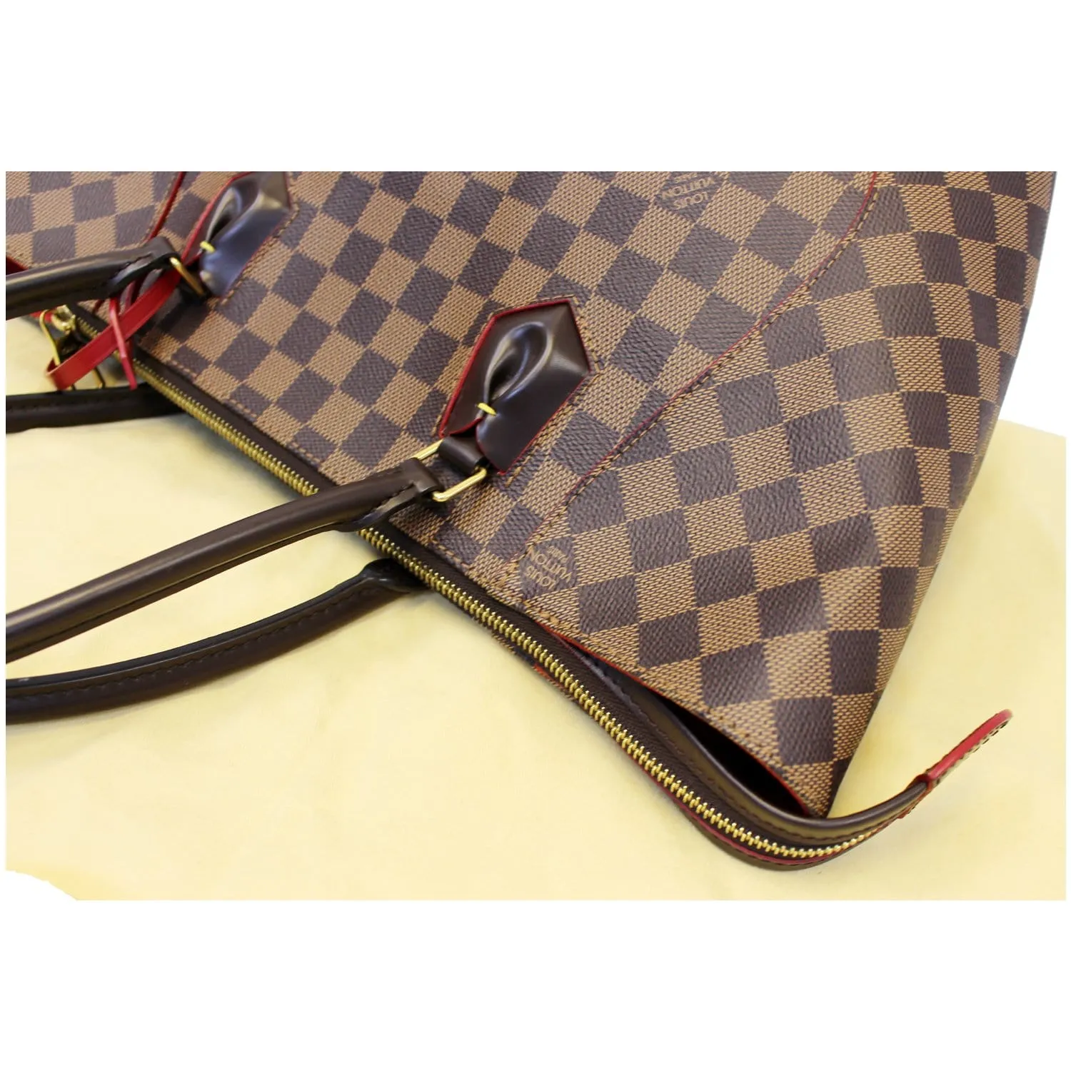 LOUIS VUITTON Caissa MM Damier Ebene Tote Bag