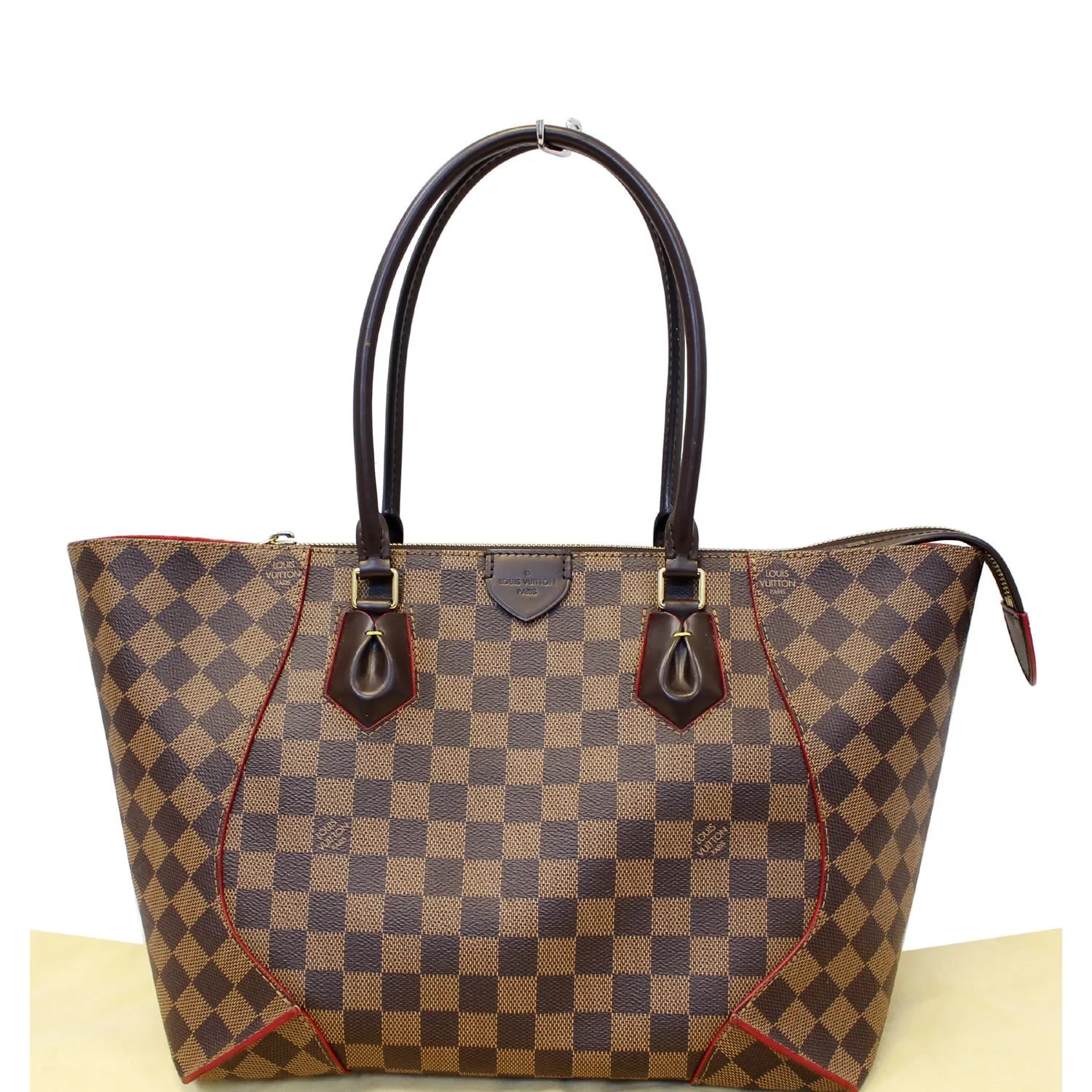 LOUIS VUITTON Caissa MM Damier Ebene Tote Bag
