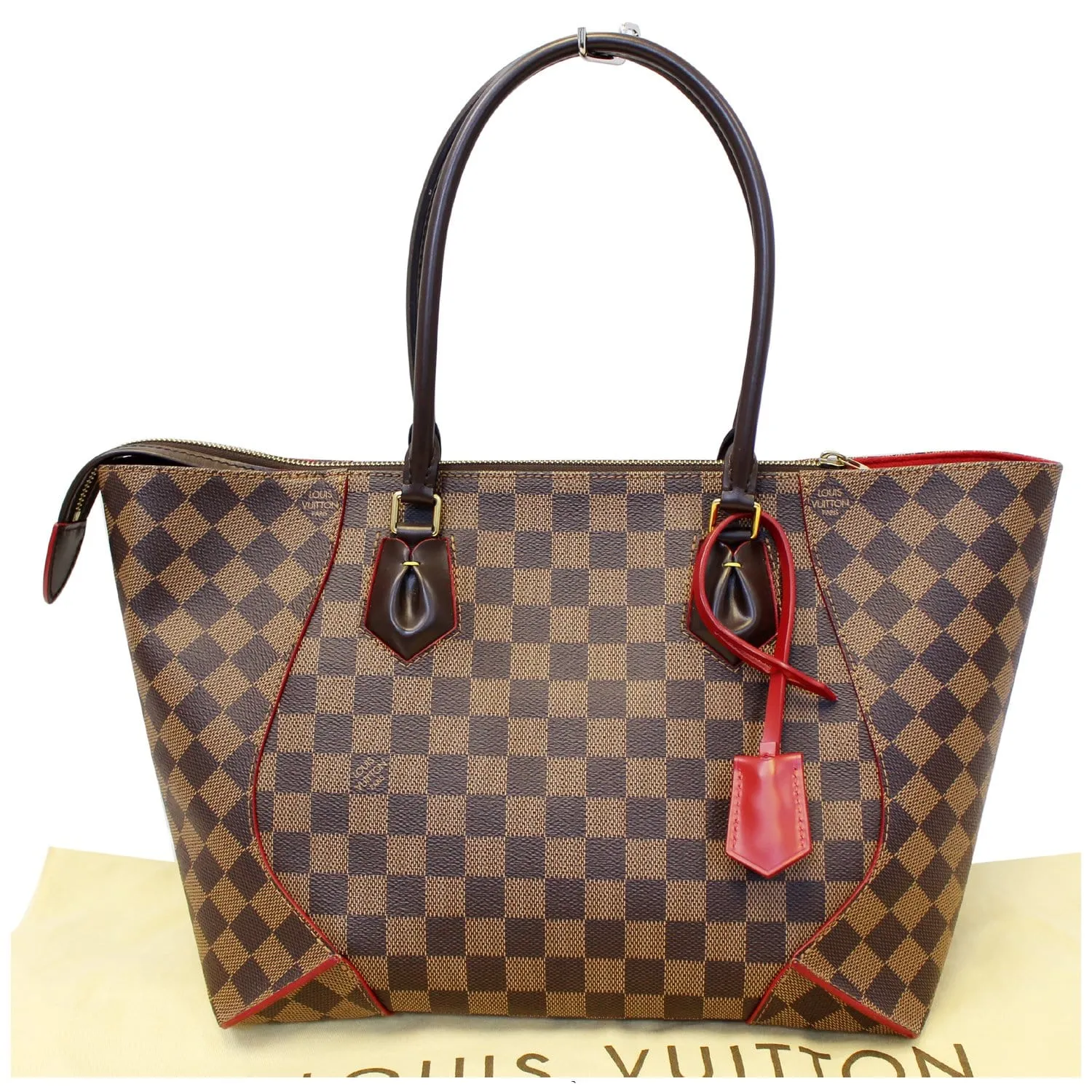 LOUIS VUITTON Caissa MM Damier Ebene Tote Bag