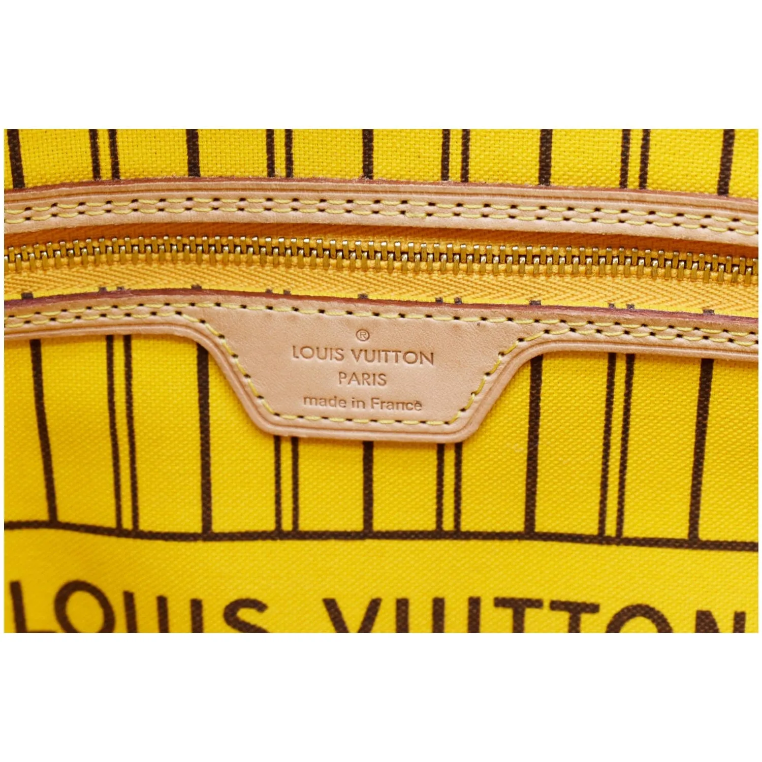 LOUIS VUITTON Neverfull MM Monogram Canvas Shoulder Bag Brown