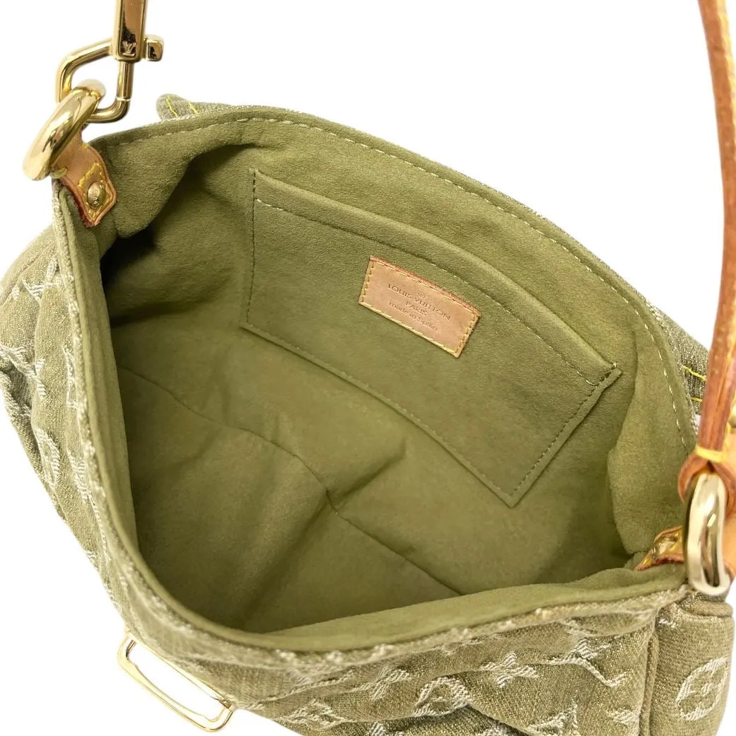 Louis Vuitton Olive Denim Shoulder Bag