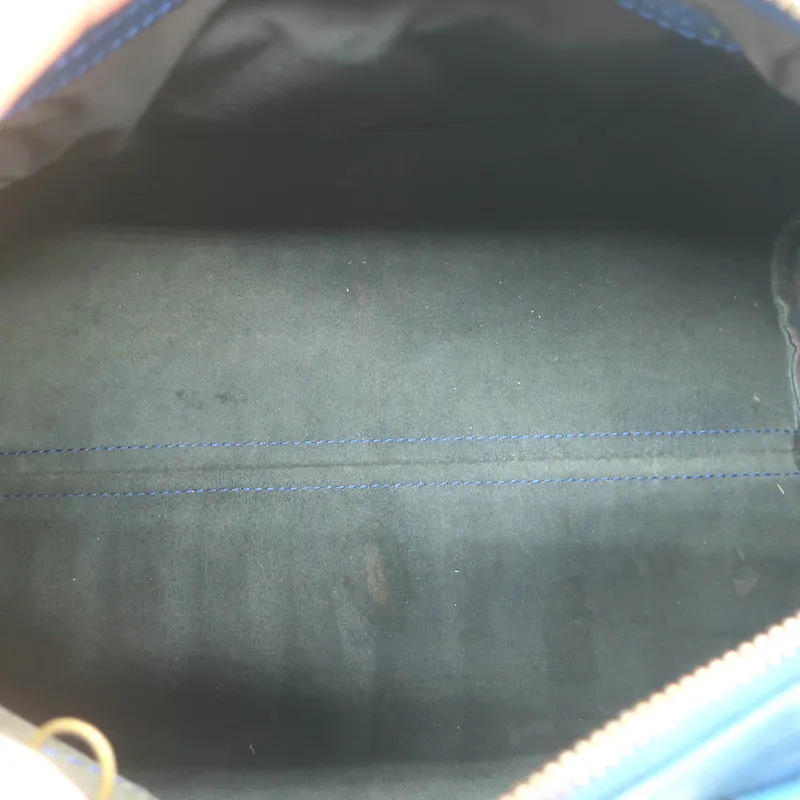 Louis Vuitton Speedy 30 Bag Toledo Blue Epi Leather