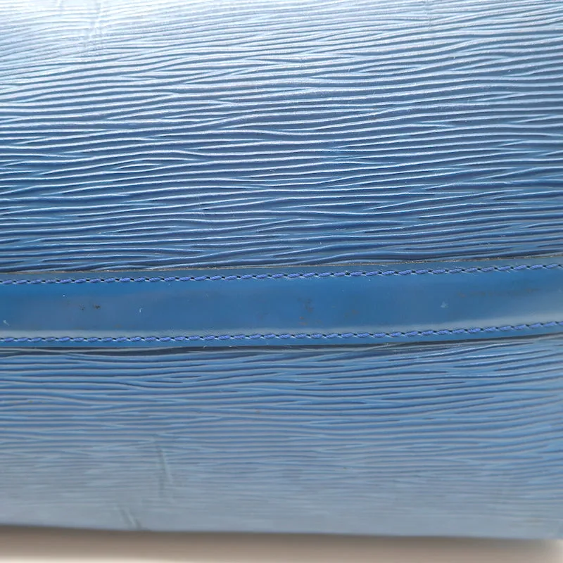 Louis Vuitton Speedy 30 Bag Toledo Blue Epi Leather