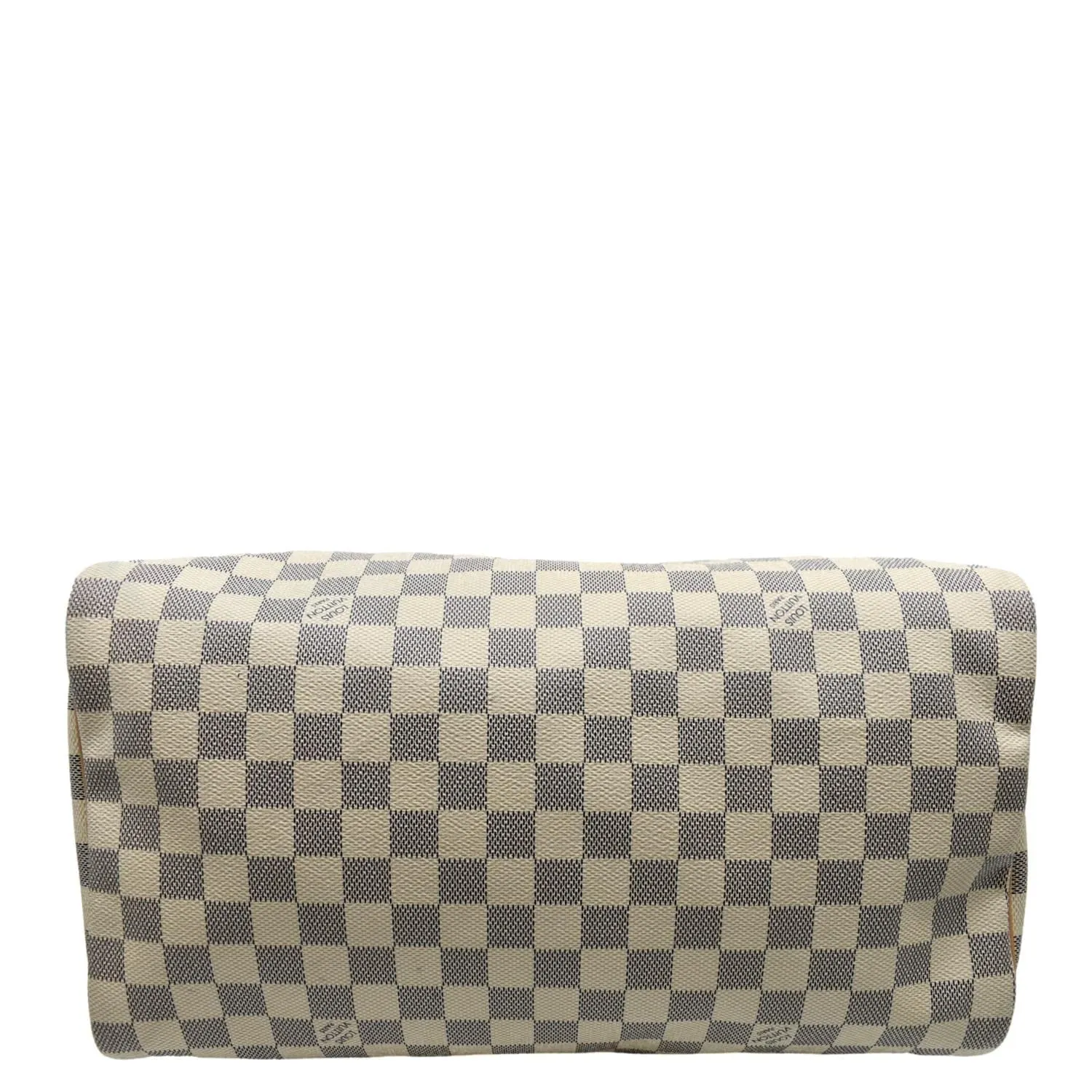 LOUIS VUITTON Speedy 35 Damier Azur Satchel Bag White