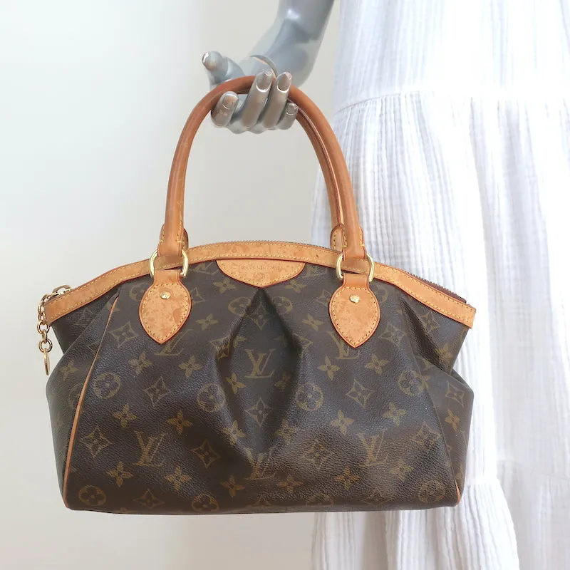 Louis Vuitton Tivoli PM Shoulder Bag Brown Monogram Canvas