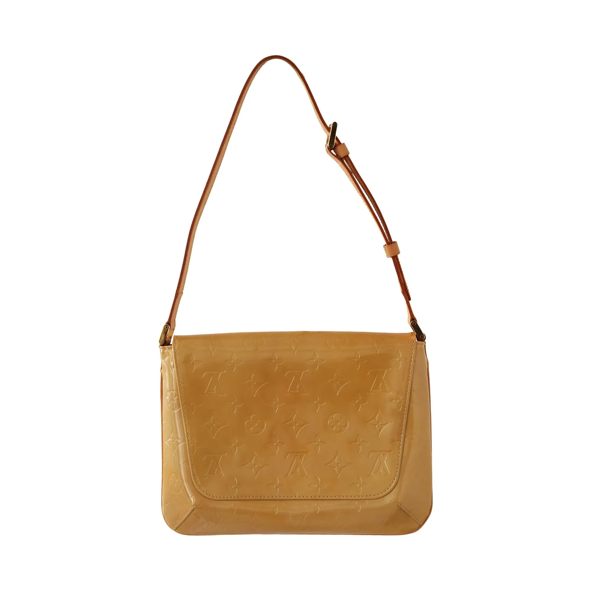 Louis Vuitton Yellow Monogram Vernis Shoulder Bag