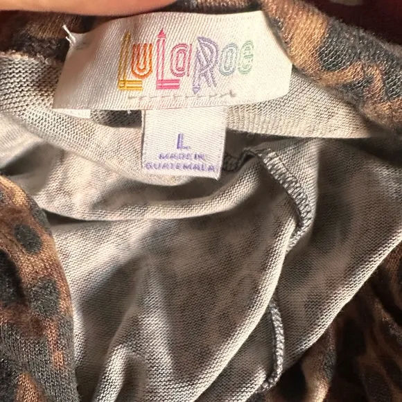 Lularoe Large Leopard‎ Sarah, long duster cardigan. Cheetah. NWT