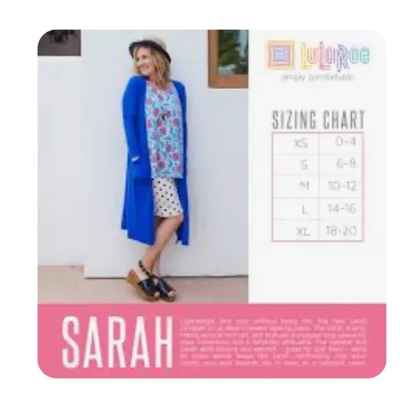 Lularoe Large Leopard‎ Sarah, long duster cardigan. Cheetah. NWT