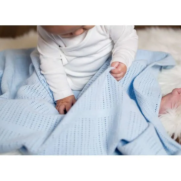 Lulujo Cellular Blanket - Blue