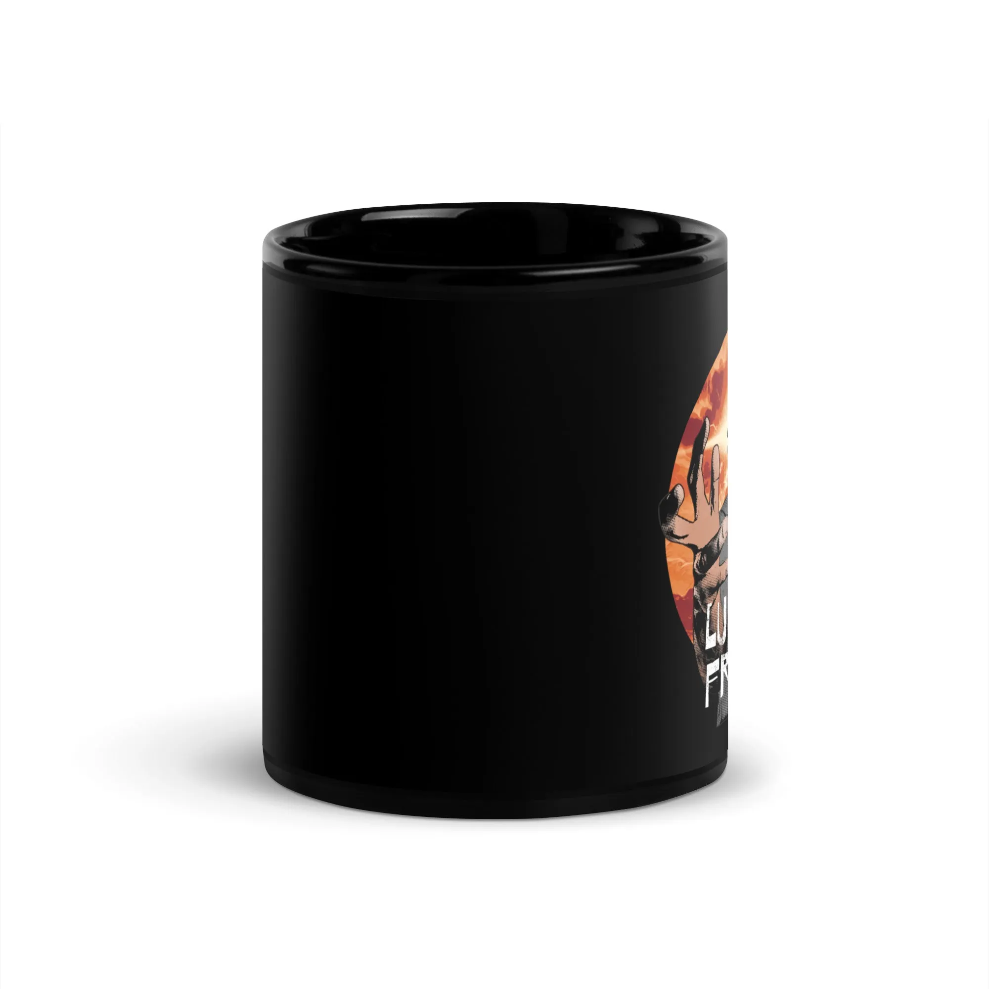 Lunatic Fringe Black Glossy Mug