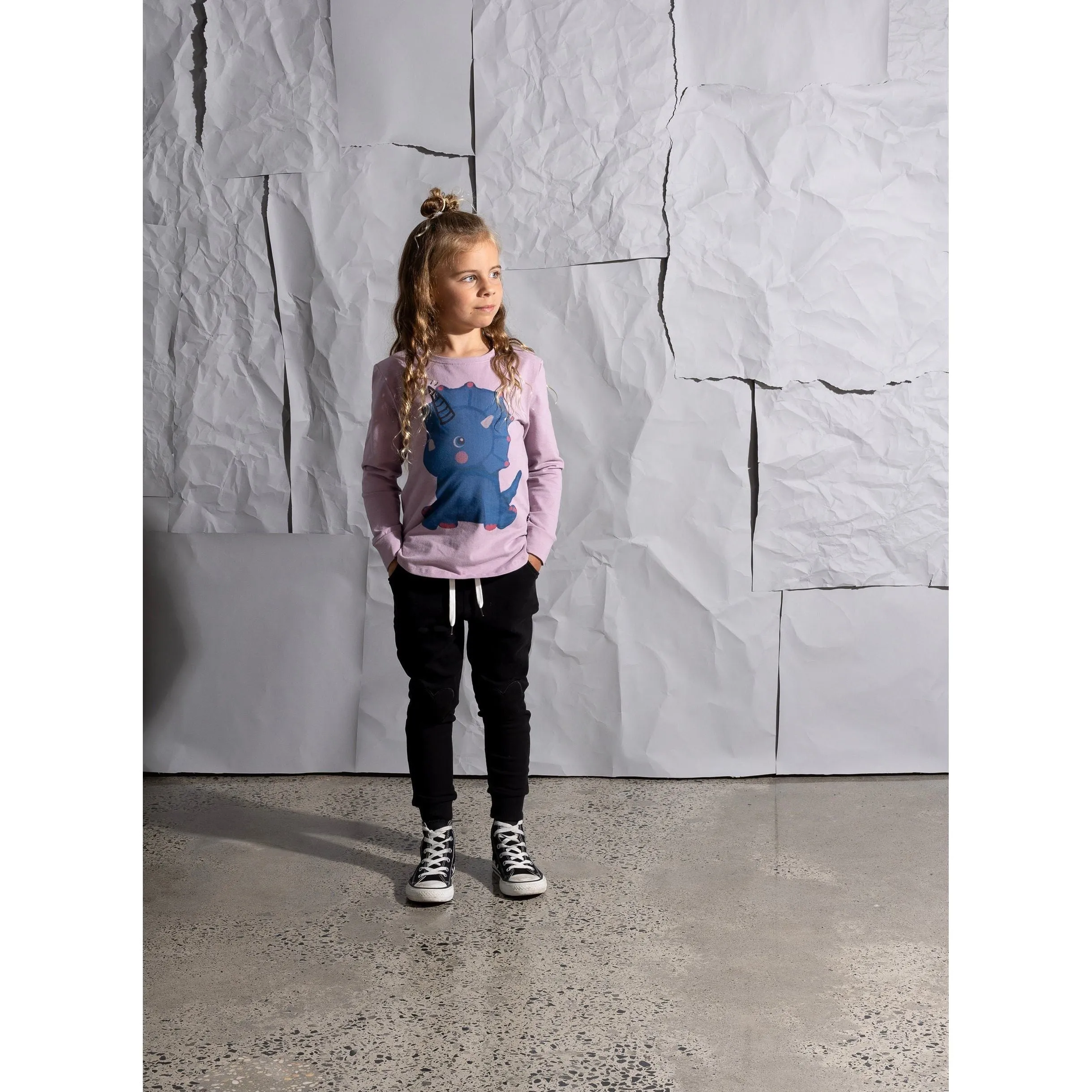 Magical Dino Tee - Muted Purple