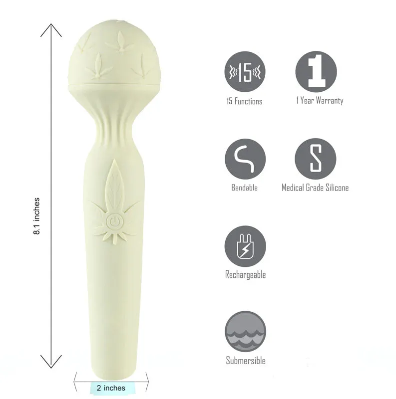 Maia Marlie 420 Bendable Massage Wand - Green