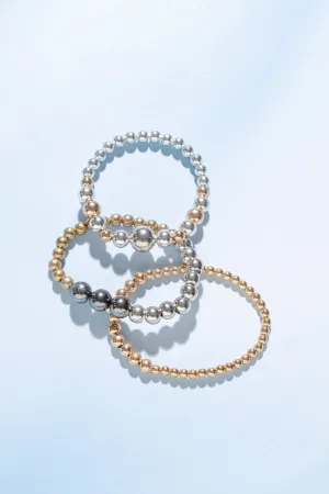 Marichu Gold Silver Nugget Bracelet
