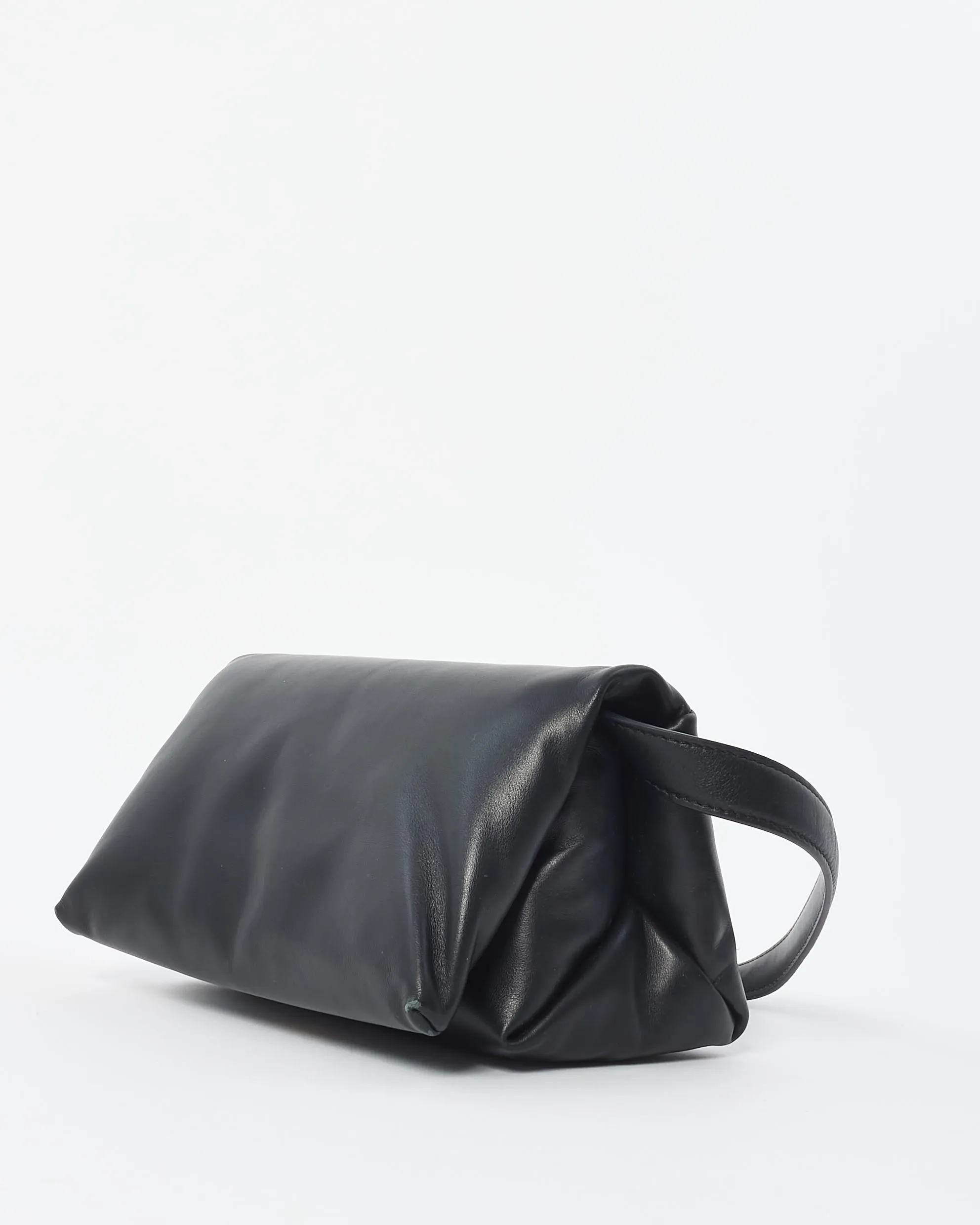Marni Black Puffer Leather Small Prisma Shoulder Bag