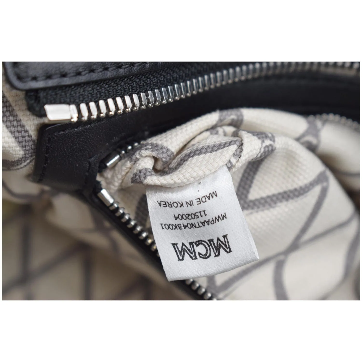 MCM Worldwide Mini Toni Visetos Canvas Tote Bag Black