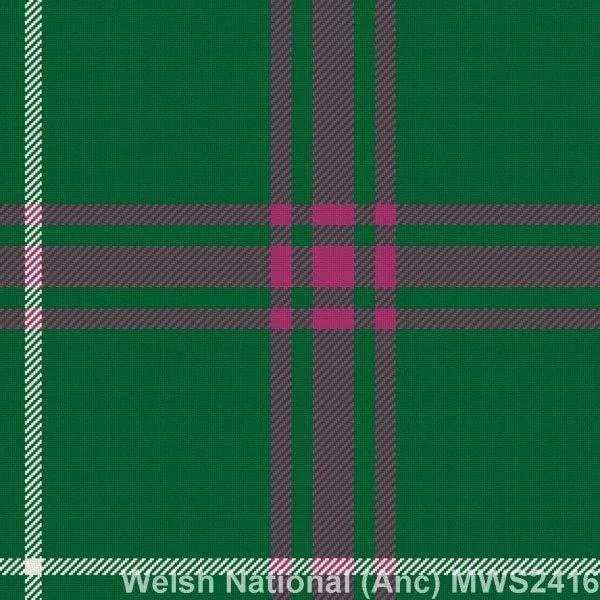Men's 8 Yard Traditional Kilt - 13oz Mediumweight Wool - Welsh National - Made to Order