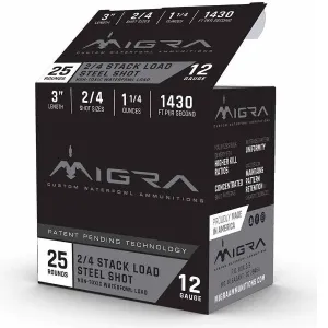 MIGRA 12 Gauge Shells 3`, #2-3, Box