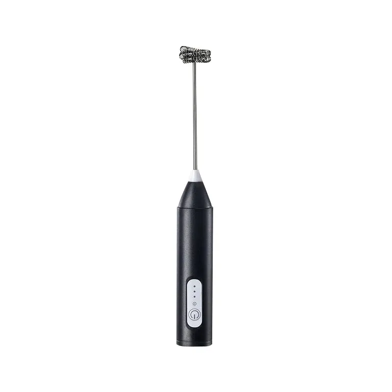 MINI Milk Frother USB Rechargeable 3-Speed Foam Maker Coffee Frappe Whisk Mixer Electric Handle Blender Egg Beater Mixer