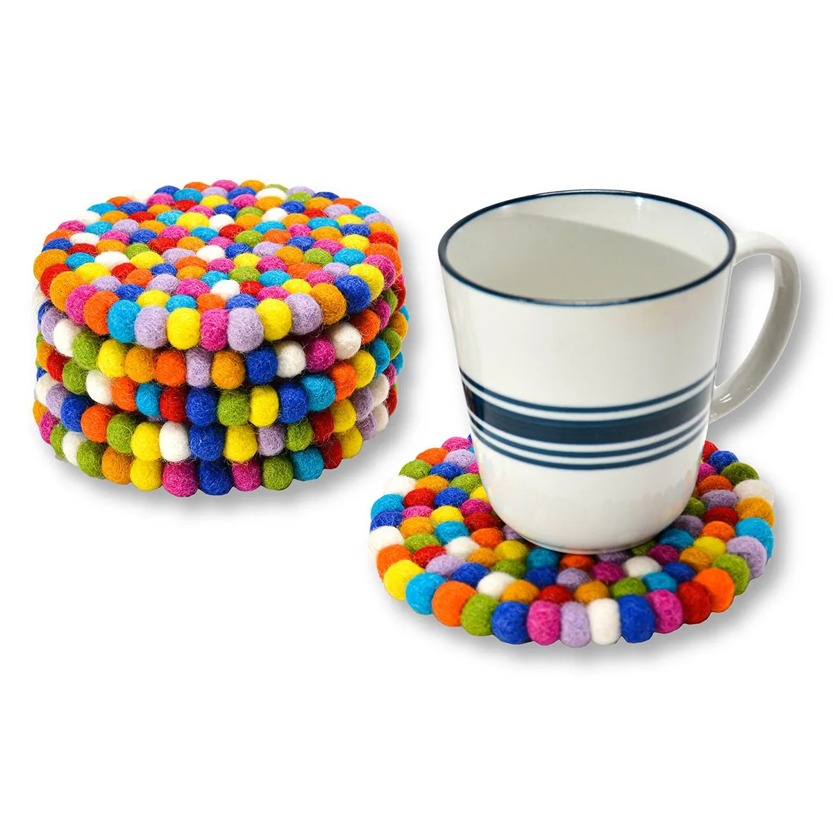 Mini Round Ball Mat- Multi Color