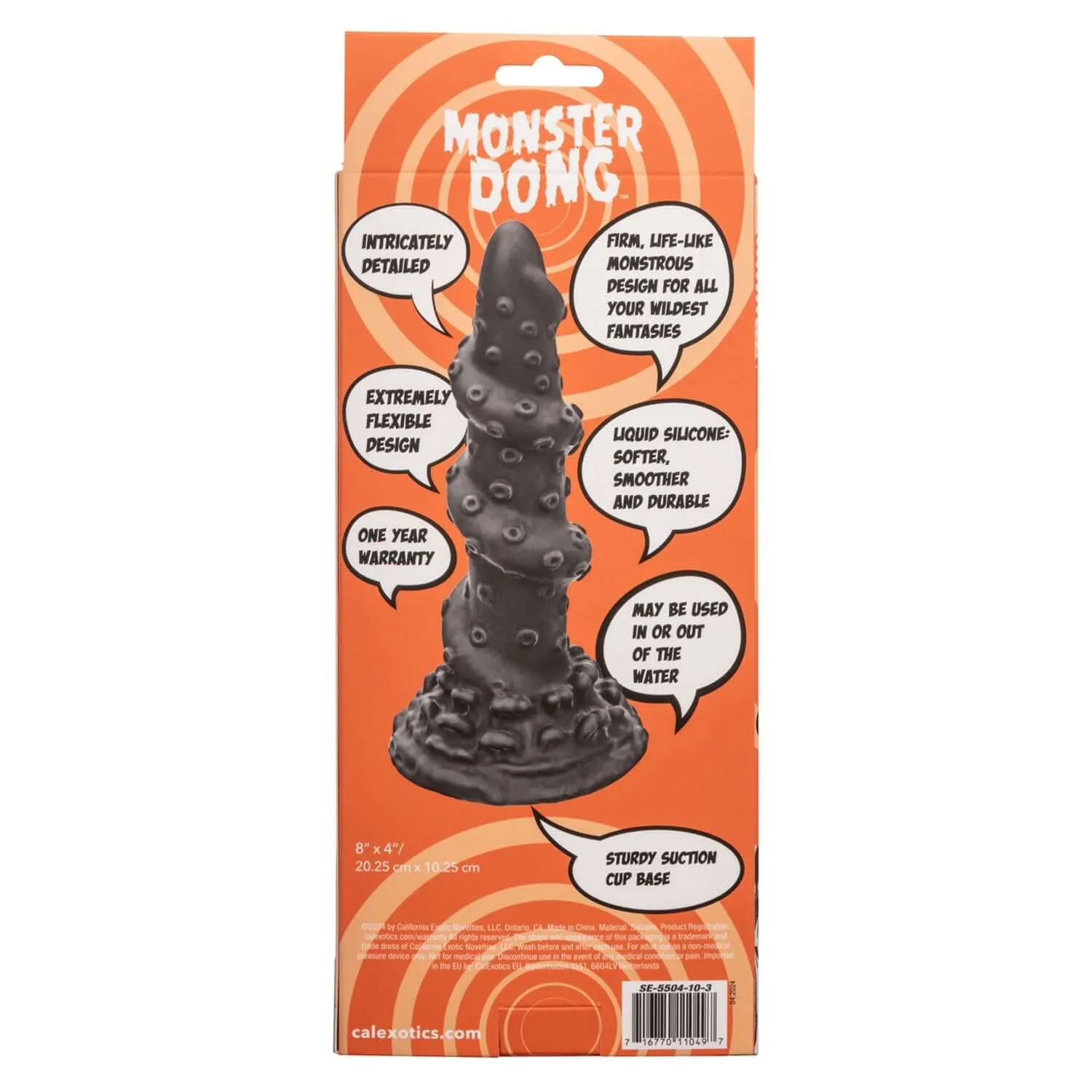 Monster Dong the Kraken 8 inches - Black