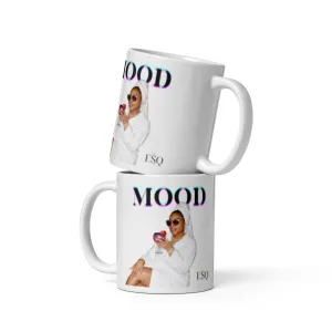 MOOD White glossy mug