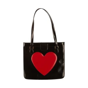 Moschino Black Heart Shoulder Bag