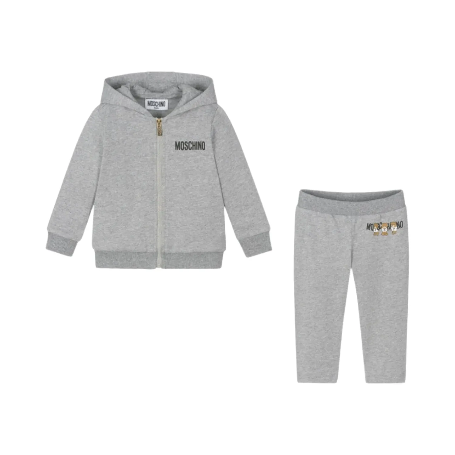 Moschino Kids Cotton Teddy Bear Logo Tracksuit