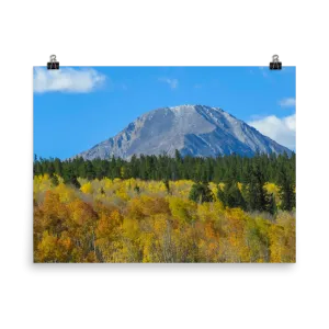 Mount Hope standing in a sea of aspens - print
