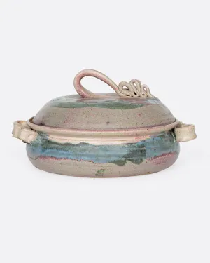 Muted Pastel Covered Dish