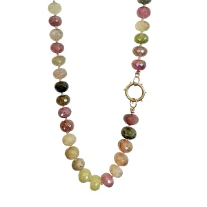 Muted Sapphire Gemstone Necklace