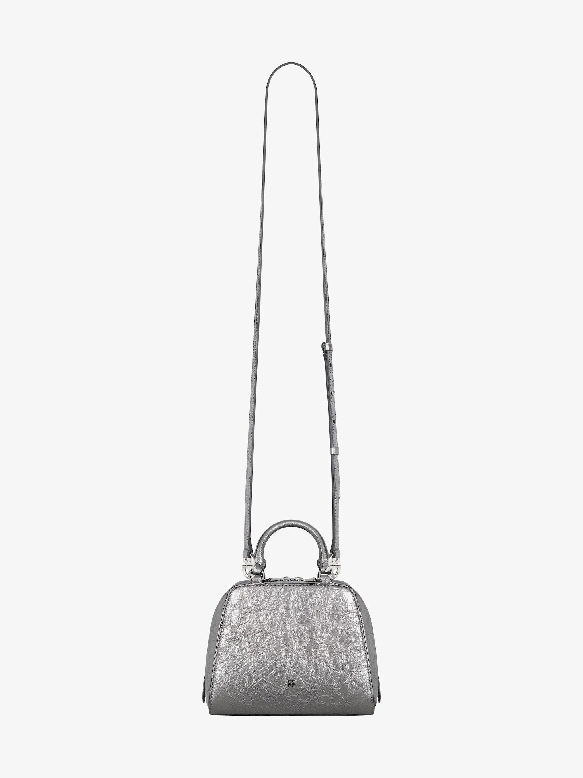 Nano Antigona Cube Bag In Laminated Leather