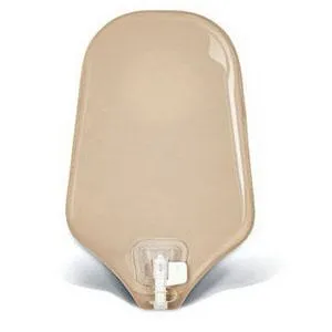 Natura® Two-Piece Urostomy Pouch, Flange 1-1/4" (32mm), Opaque 9" (23cm), Accuseal® Tap - Box of 10