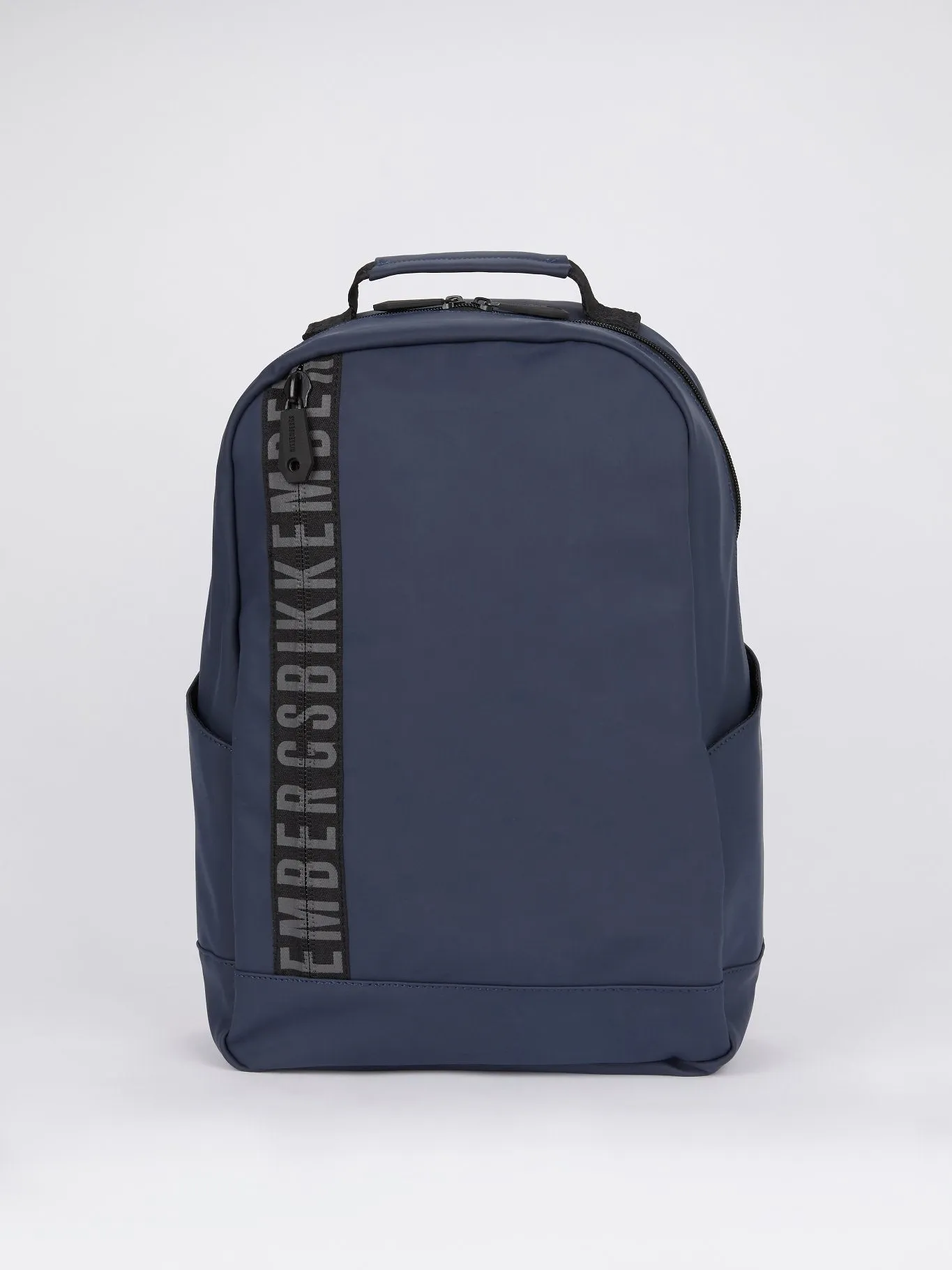 Navy Side Stripe Logo Backpack