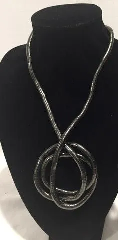 Necklace - Bendable - Gun Metal (Thick)