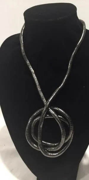 Necklace - Bendable - Gun Metal (Thick)