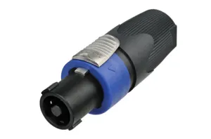 Neutrik Black SPX Speakon Connector, 4 Pole 50 Amp Version