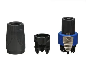 Neutrik NL4FX - Black SPX Speakon Connector -4 Pole 50 Amp Version
