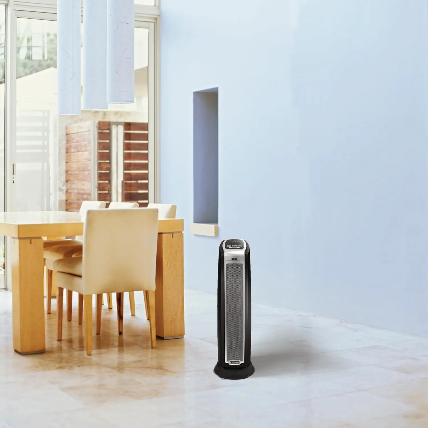 NEW Lasko 5790 Oscillating Ceramic Tower Heater with Remote Control,Black 5790, Retails $211