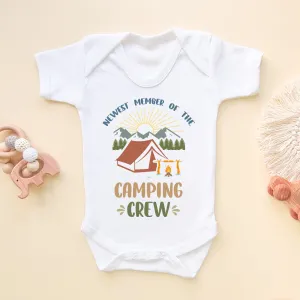 Newest Member Of The Camping Crew Baby Bodysuit