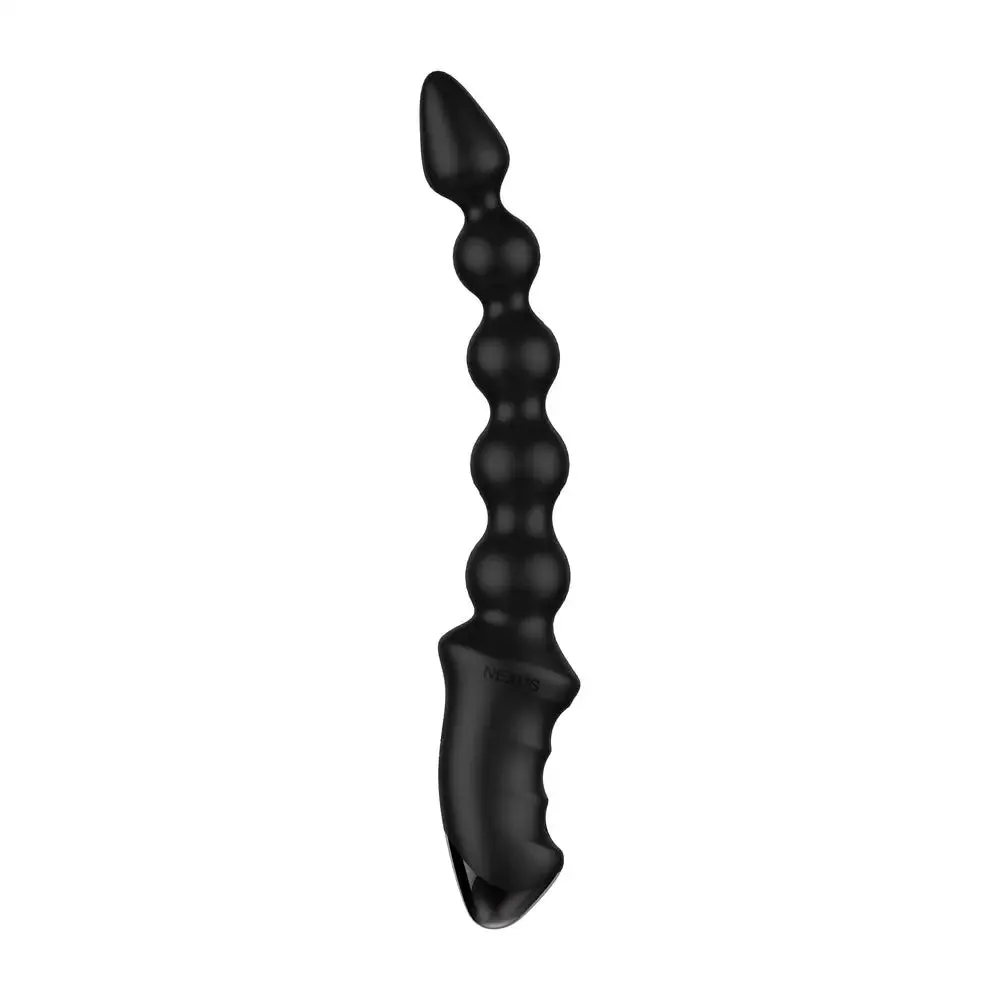 Nexus Silicone Black Bendable Rechargeable Vibrating Anal Probe