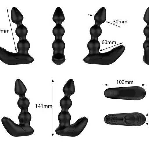 Nexus Silicone Black Remote Control Bendable Prostate Massager