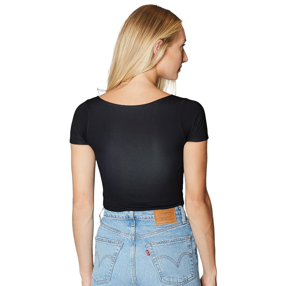 Northeastern Black Babydoll Tee